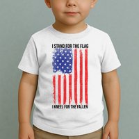 I Stand For The Flag I Kneel For The Fallen Usa Toddler T-Shirt