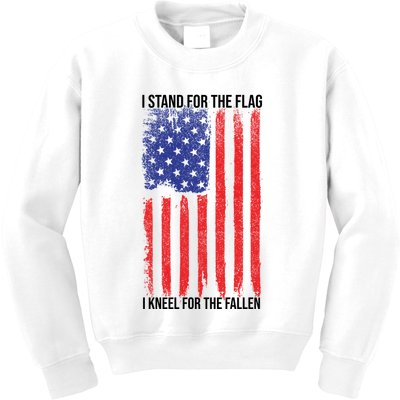 I Stand For The Flag I Kneel For The Fallen Usa Kids Sweatshirt