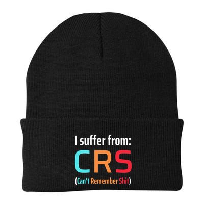 I Suffer From Crs Can Not Remember Shit Forgetfulness Knit Cap Winter Beanie