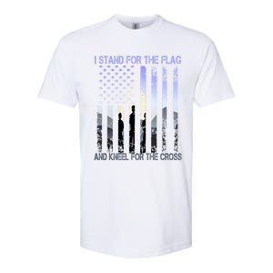 I Stand For The Flag And Kneel For The Cross Usa Tee Gift Softstyle CVC T-Shirt