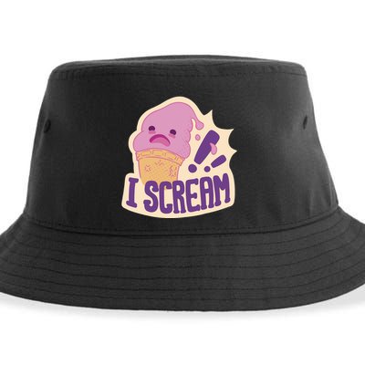 I Scream For Ice Cream Cute Sustainable Bucket Hat