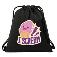 I Scream For Ice Cream Cute Drawstring Bag