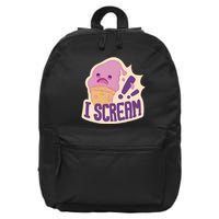 I Scream For Ice Cream Cute 16 in Basic Backpack