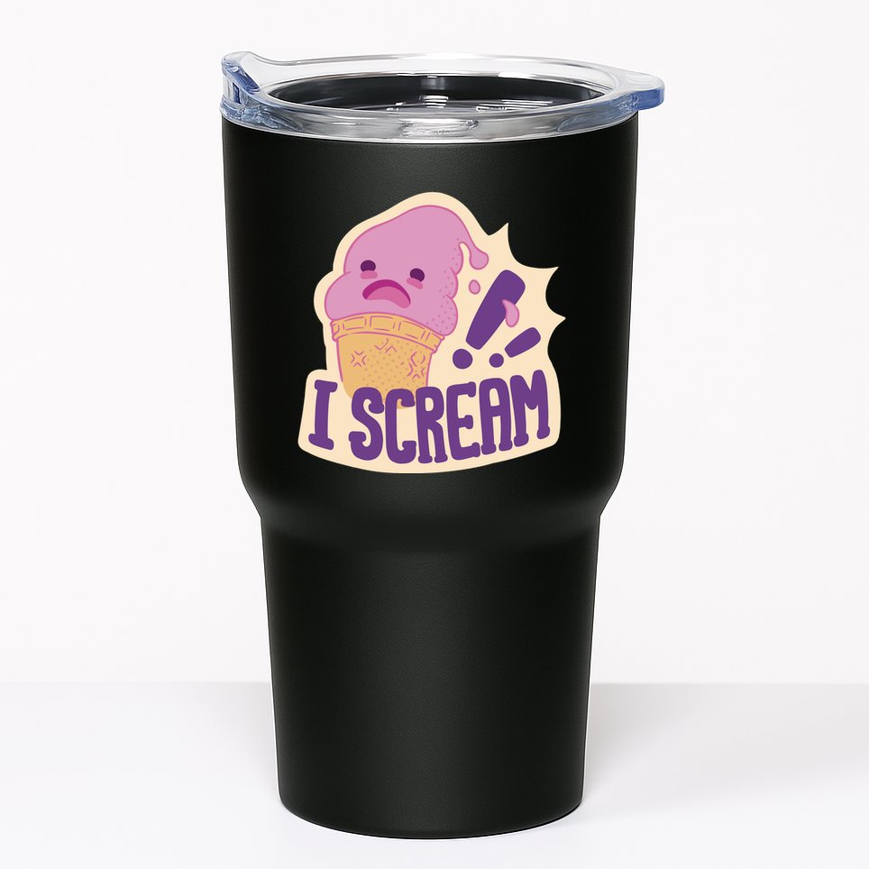 I Scream For Ice Cream Cute Tumbler