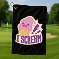 I Scream For Ice Cream Cute Golf Towel