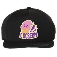 I Scream For Ice Cream Cute Wool Snapback Cap