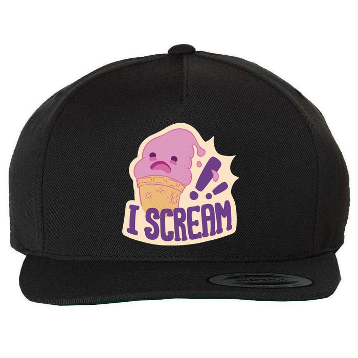 I Scream For Ice Cream Cute Wool Snapback Cap