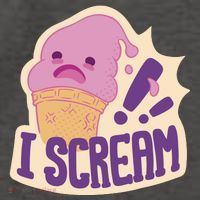 I Scream For Ice Cream Cute Vector Backpack