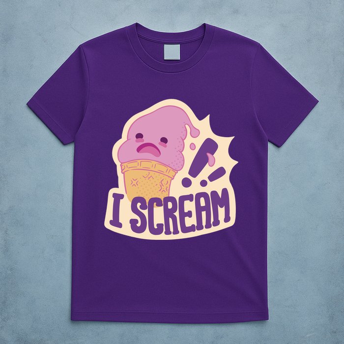 I Scream For Ice Cream Cute T-Shirt