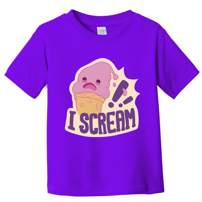 I Scream For Ice Cream Cute Toddler T-Shirt