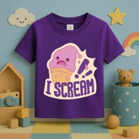 I Scream For Ice Cream Cute Toddler T-Shirt