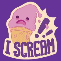I Scream For Ice Cream Cute Valucap Bio-Washed Visor
