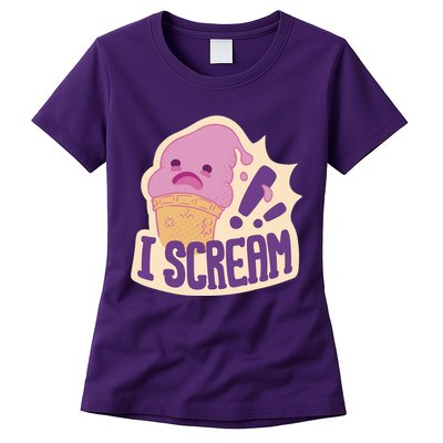 I Scream For Ice Cream Cute Womens T-Shirt