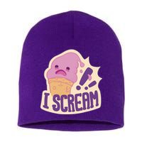 I Scream For Ice Cream Cute Short Acrylic Beanie