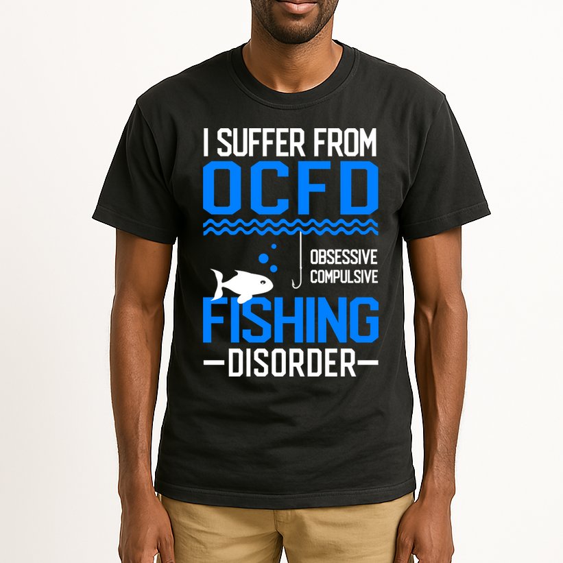 I Suffer From OCFD Fishing Discorder Cool Fish Daddy Tall T-Shirt