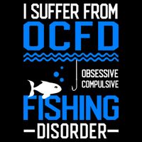 I Suffer From OCFD Fishing Discorder Cool Fish Daddy Impact Tech Backpack