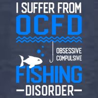 I Suffer From OCFD Fishing Discorder Cool Fish Daddy Vector Backpack
