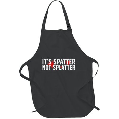 ItS Spatter Forensic Scientist Forensic Science Full-Length Apron With Pockets