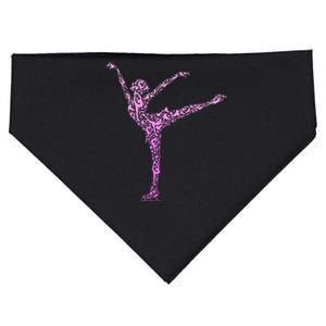 Ice Skating Figure Skater USA-Made Doggie Bandana