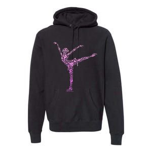 Ice Skating Figure Skater Premium Hoodie