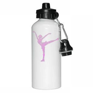 Ice Skating Figure Skater Aluminum Water Bottle 