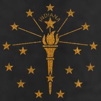 Indiana State Flag Graphic 25L Jumbo Tote