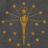 Indiana State Flag Graphic Vector Backpack