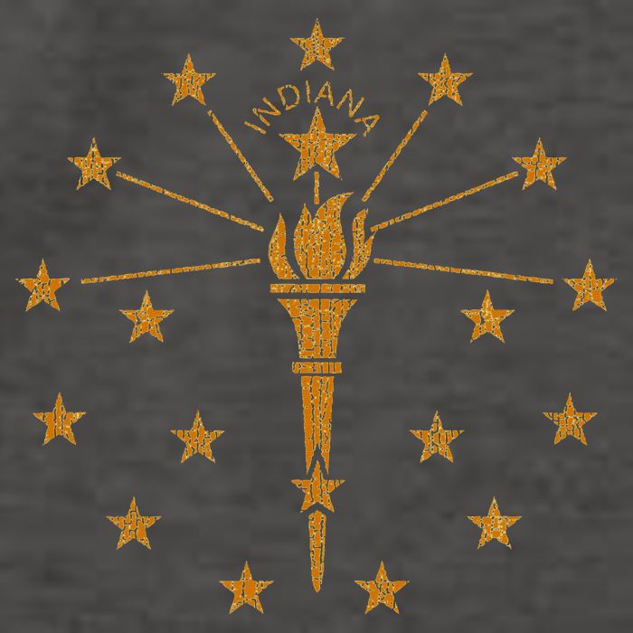 Indiana State Flag Graphic Vector Backpack