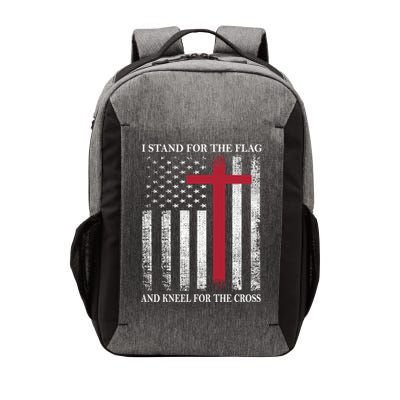 I Stand For The Flag And Kneel For The Cross American Flag Gift Vector Backpack