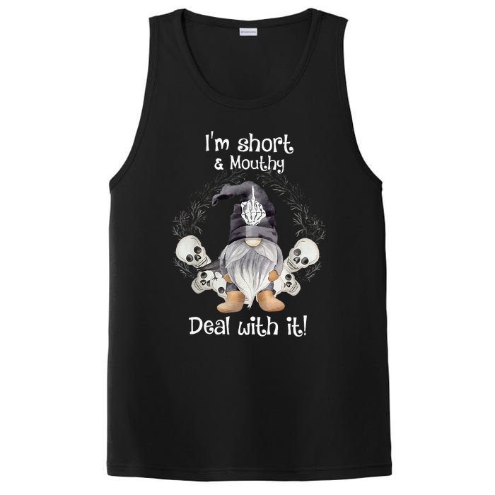 IM Short Funny MouthyS Deal Gnome With It Happy Halloween PosiCharge Competitor Tank