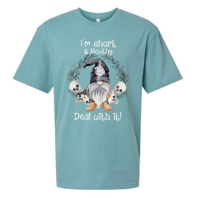 IM Short Funny MouthyS Deal Gnome With It Happy Halloween Sueded Cloud Jersey T-Shirt