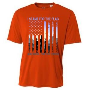 I Stand For The Flag And Kneel For The Cross Usa Tee Gift Cooling Performance Crew T-Shirt