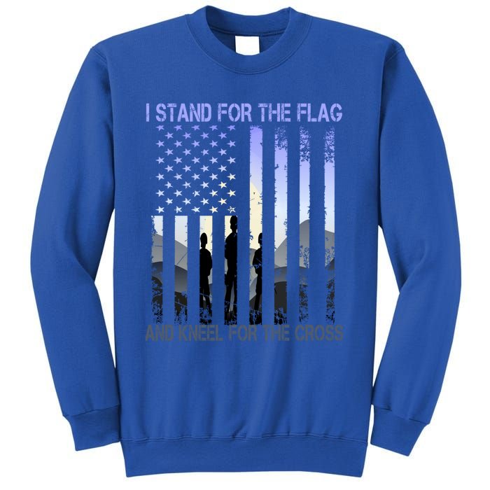 I Stand For The Flag And Kneel For The Cross Usa Tee Gift Sweatshirt