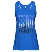 I Stand For The Flag And Kneel For The Cross Usa Tee Gift Ladies Essential Flowy Tank