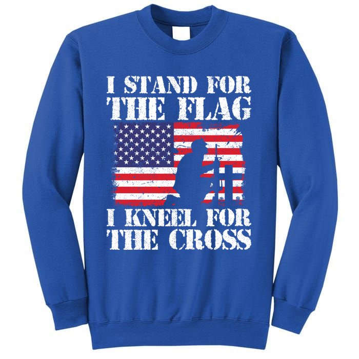 I Stand For The Flag I Kneel For The Cross 4th Of July Great Gift Sweatshirt