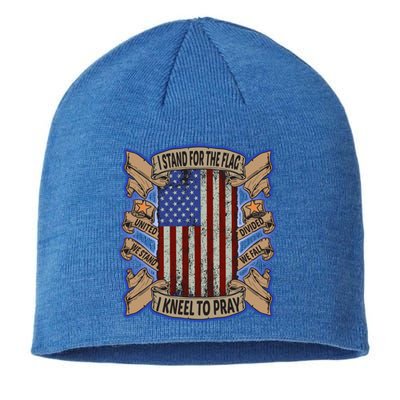 I Stand For The Flag Funny Gift Sustainable Beanie