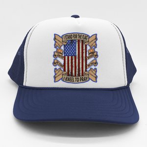 I Stand For The Flag Funny Gift Trucker Hat