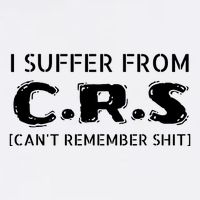 I Suffer From Crs Cant Remember Shit Garment-Dyed Sweatshirt