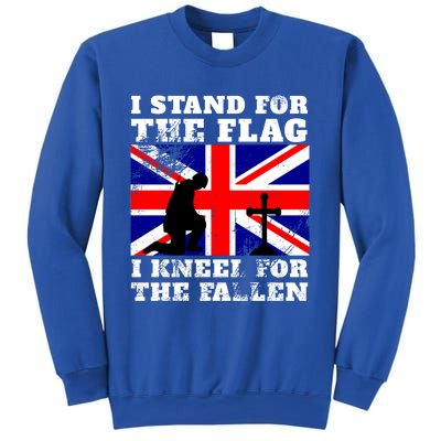 I Stand For The Flag I Kneel For The Fallen Union Jack Gift Sweatshirt