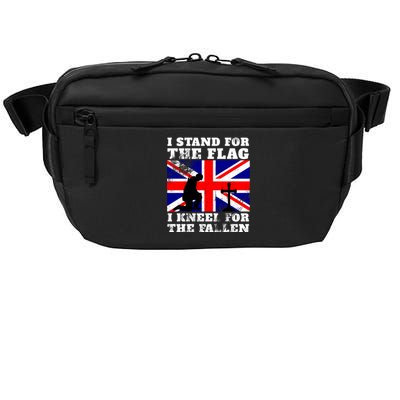 I Stand For The Flag I Kneel For The Fallen Union Jack Gift Crossbody Pack