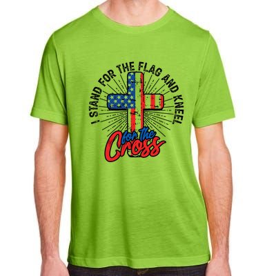 I Stand For The Flag And Kneel For The Cross Cool Gift Equal Rights Gift Adult ChromaSoft Performance T-Shirt