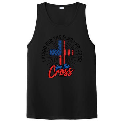 I Stand For The Flag And Kneel For The Cross Cool Gift Equal Rights Gift PosiCharge Competitor Tank