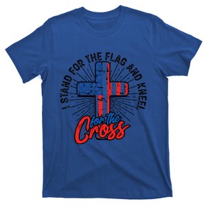 I Stand For The Flag And Kneel For The Cross Cool Gift Equal Rights Gift T-Shirt