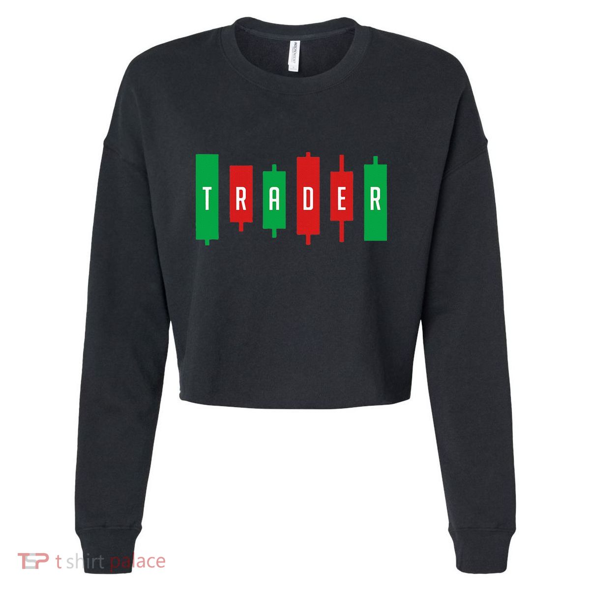 Investor Stock Forex Market Currency Trader Gift T V2 Cropped Pullover Crew