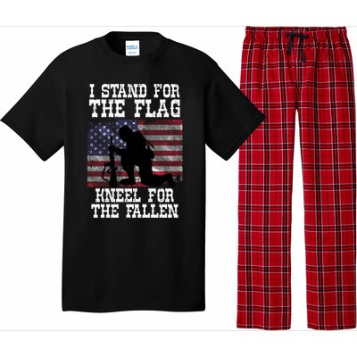 I Stand For The Flag Knee For Fallen Soldier Memorial Day Funny Gift Pajama Set