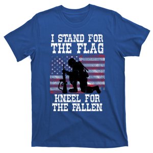 I Stand For The Flag Knee For Fallen Soldier Memorial Day Funny Gift T-Shirt