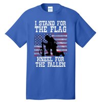 I Stand For The Flag Knee For Fallen Soldier Memorial Day Funny Gift Tall T-Shirt