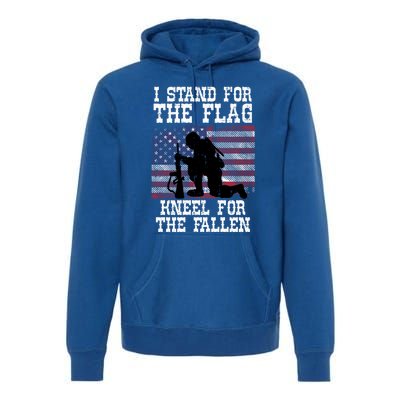 I Stand For The Flag Knee For Fallen Soldier Memorial Day Funny Gift Premium Hoodie