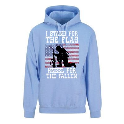 I Stand For The Flag Knee For Fallen Soldier Memorial Day Funny Gift Unisex Surf Hoodie