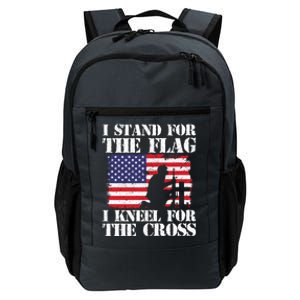 I Stand For The Flag I Kneel For The Cross 4th Of July Gift Daily Commute Backpack